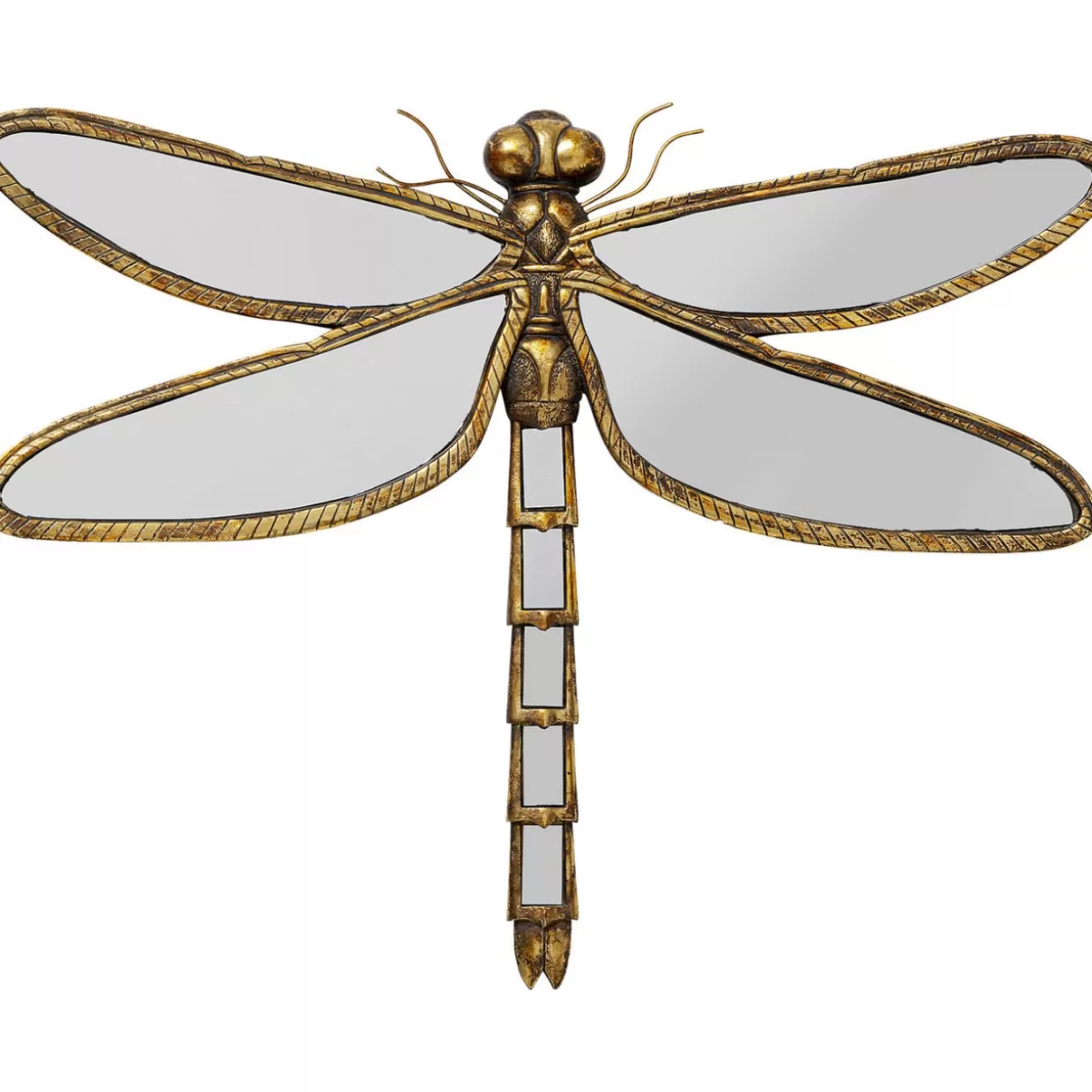 Specchio Decorativo a Forma di Libellula Moderno per Pareti - Design KARE, 71 cm