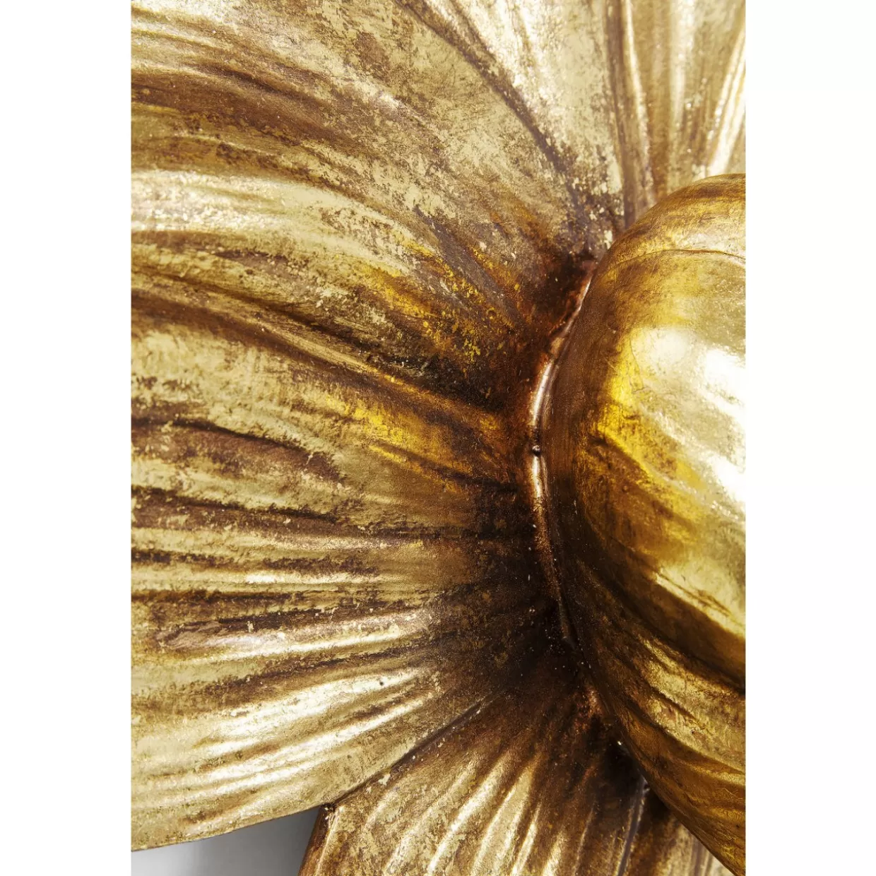 Decorazione Murale Elegante KARE Design - Quadro Stile Moderno con Motivo Orchidea in Tonalità Oro, 44 cm