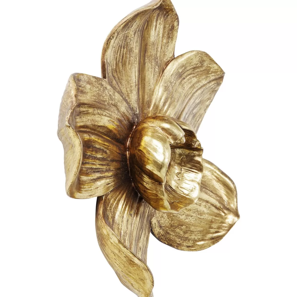 Decorazione Murale Elegante KARE Design - Quadro Stile Moderno con Motivo Orchidea in Tonalità Oro, 44 cm