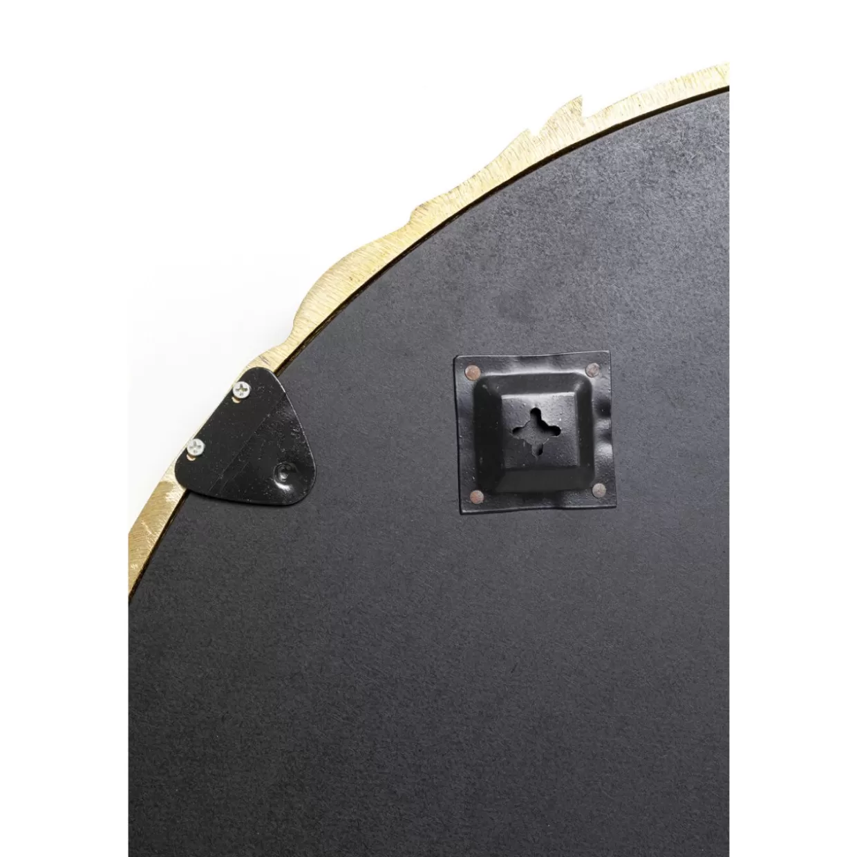 Specchio Elegante Cassandra Gold Design KARE - Diametro 80cm per Arredamento Moderno