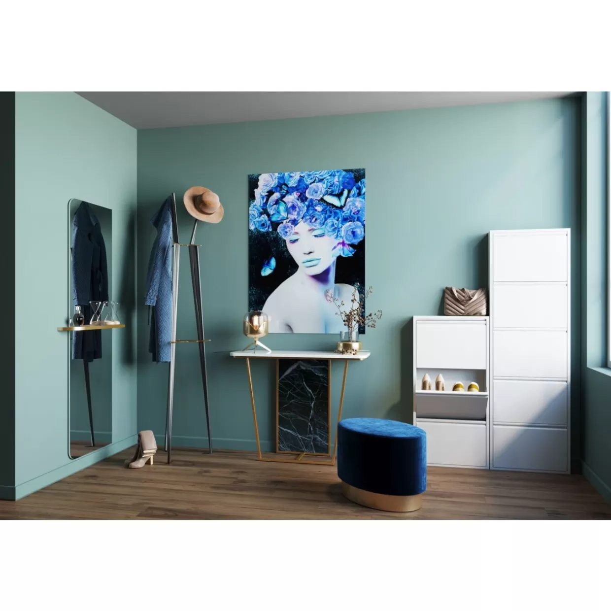 Specchio Moderno Linee Essenziali | Design Contemporaneo 170x59 cm, Elegante Rifiniture a Parete KARE per Ambienti Ricercati