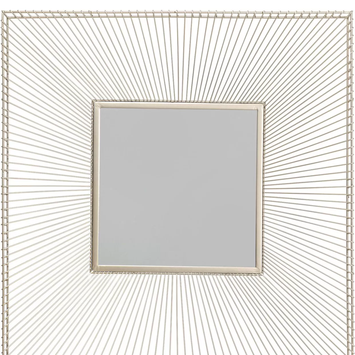 Specchio Elegante da Parete KARE Design - Dimensione Champagne, 91x91 cm per Arredamento Moderno