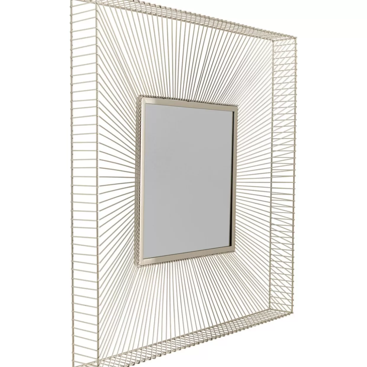 Specchio Elegante da Parete KARE Design - Dimensione Champagne, 91x91 cm per Arredamento Moderno