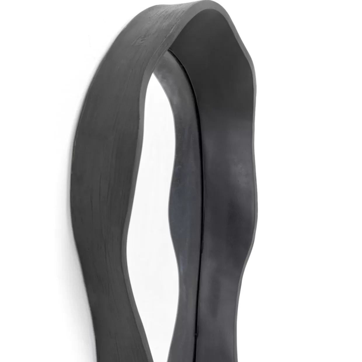 Specchio Moderno Dinamico da Parete KARE Design - Cornice Nera Opaca, Dimensioni 29x61 cm per Ambienti Contemporanei