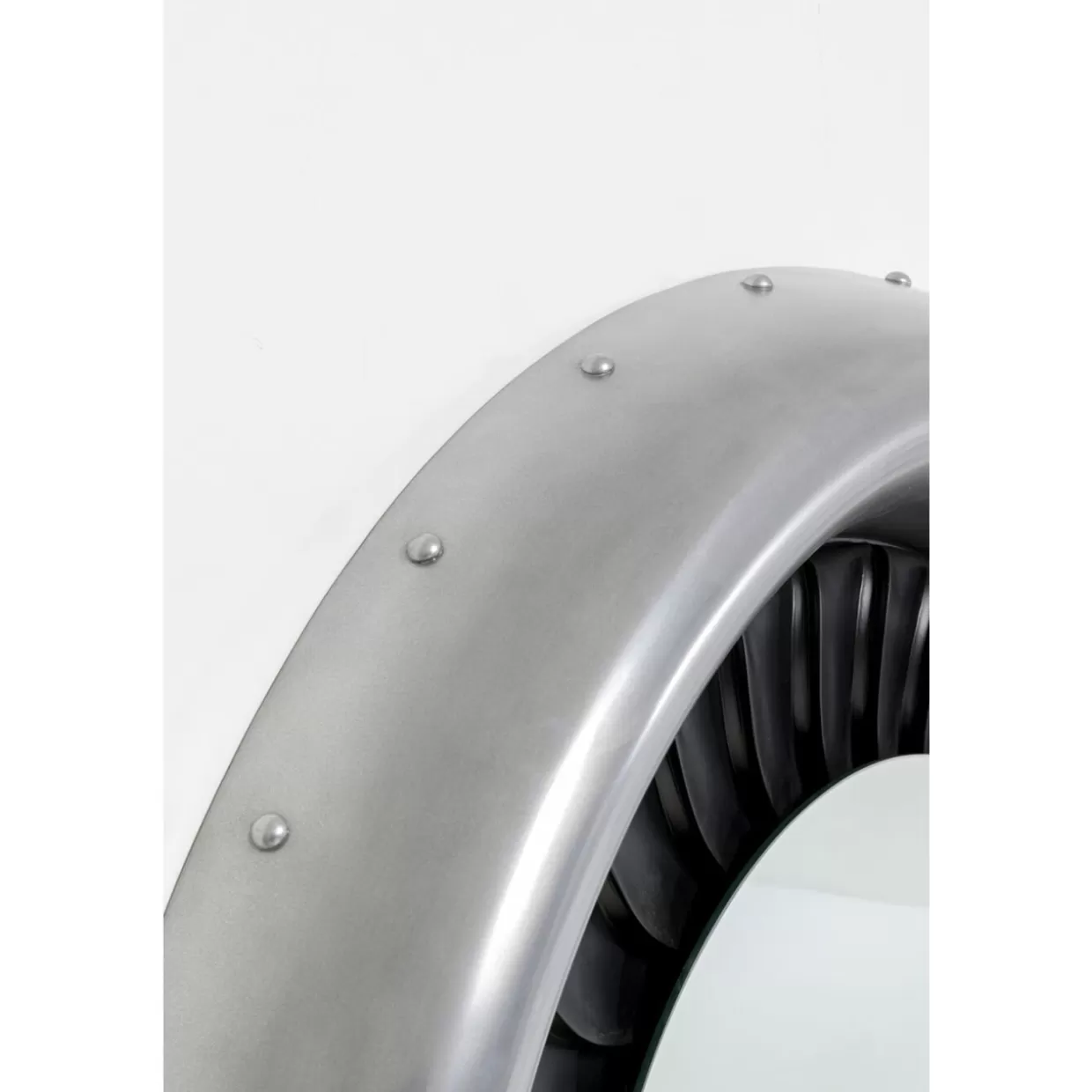 Specchio Moderno KARE Design 'Jet' - Specchio da Parete Ø119cm con Cornice Elegante per Arredamento Contemporaneo