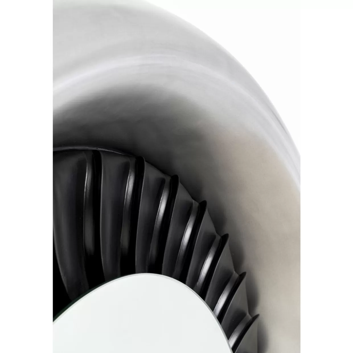 Specchio Moderno KARE Design 'Jet' - Specchio da Parete Ø119cm con Cornice Elegante per Arredamento Contemporaneo
