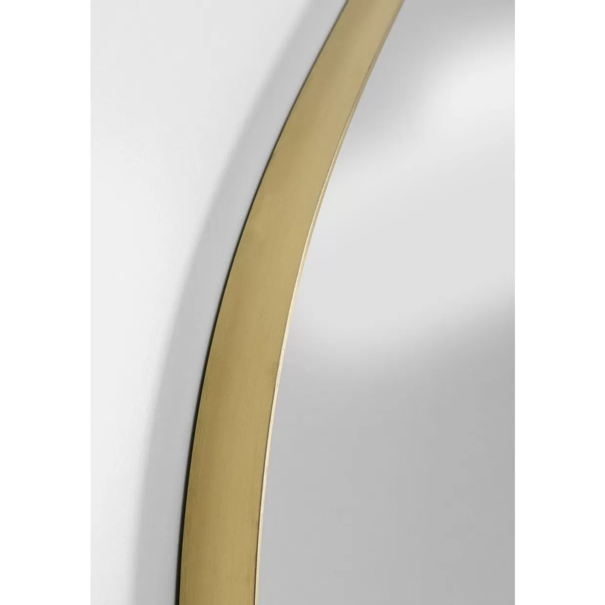 Specchio Decorativo Kare Design con Cornice Ottone Sagomata - Elegante Specchio da Parete 110x120 cm, Dimensioni Generose