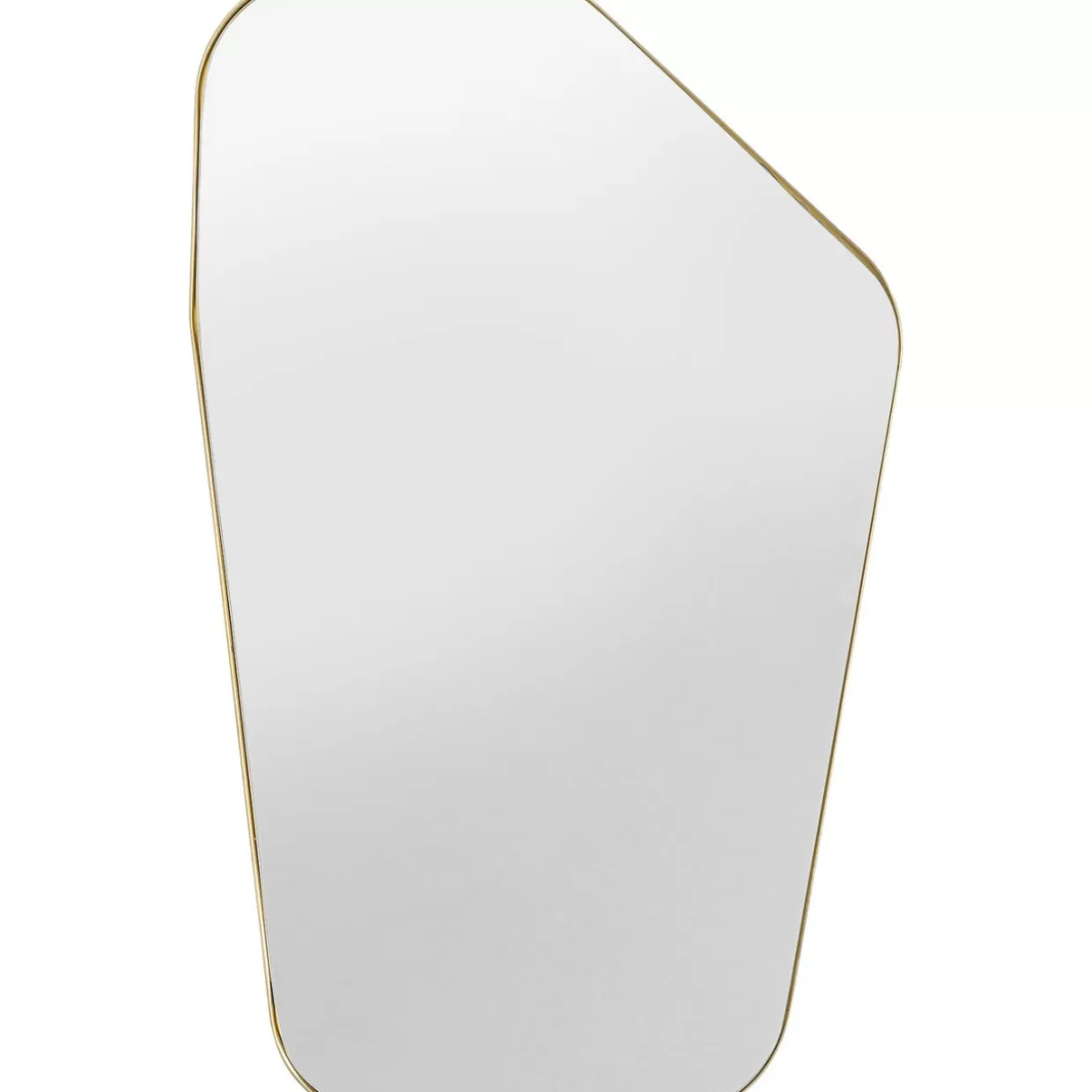Specchio decorativo a parete con cornice in ottone lucidato - Design moderno 64x94,5 cm per ambienti eleganti, KARE Design Collection

(：，，