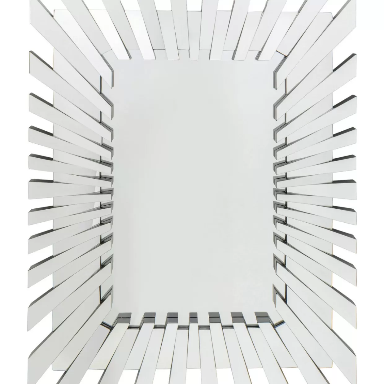Specchio Moderno KARE Design 'Sprocket' per Arredamento Contemporaneo, 83x120 cm - Cornice Minimal con Effetto Metallizzato, Decorazione Parete Soggiorno