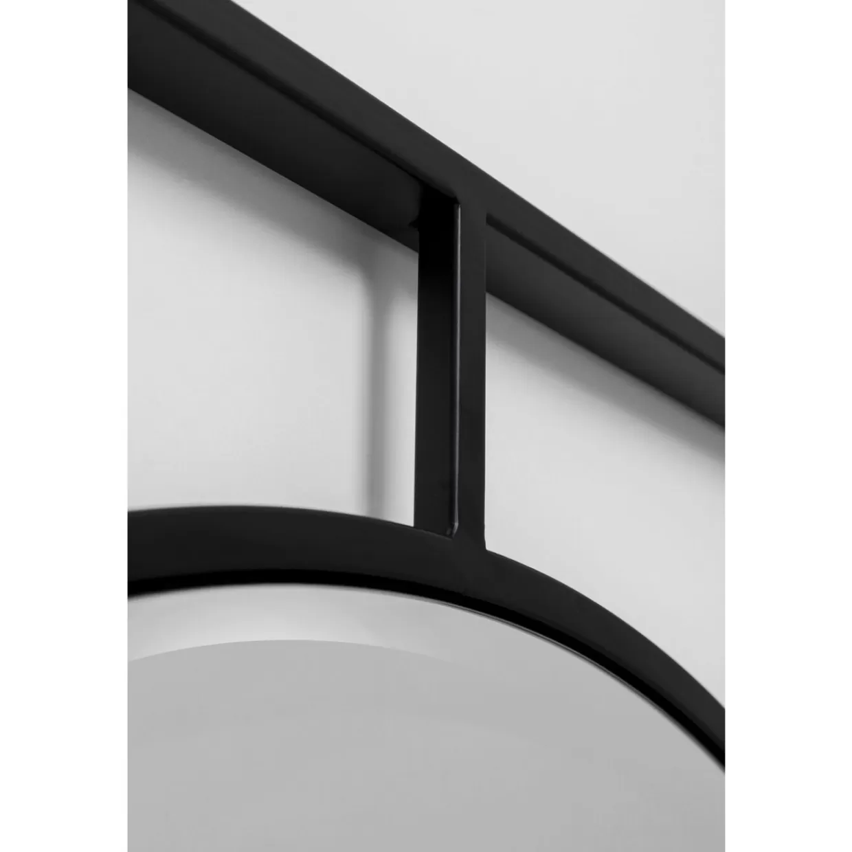Specchio Elegante Kare Design con Cornice Opaca Stanford - Diametro 90 cm per Interni Moderni