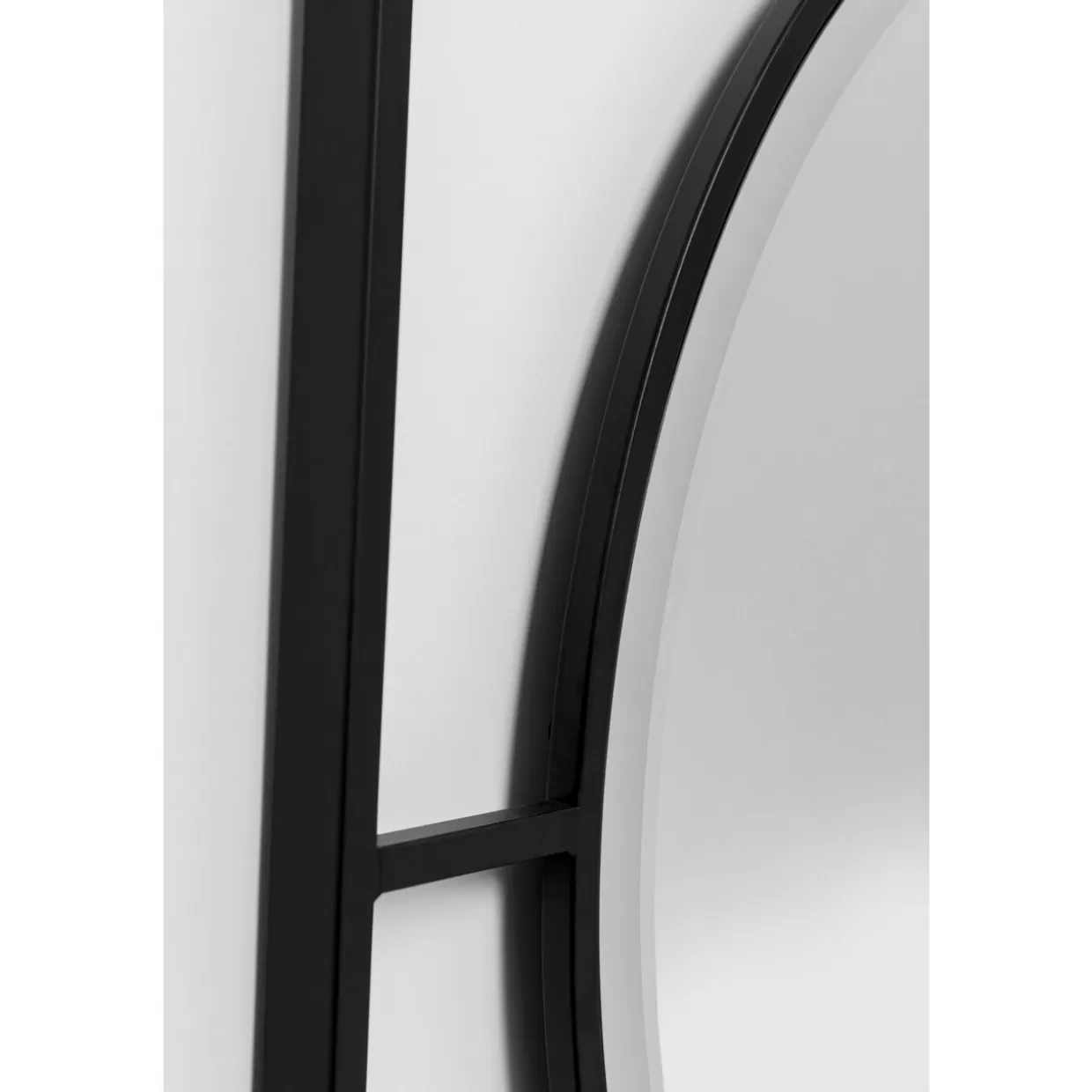 Specchio Elegante Kare Design con Cornice Opaca Stanford - Diametro 90 cm per Interni Moderni