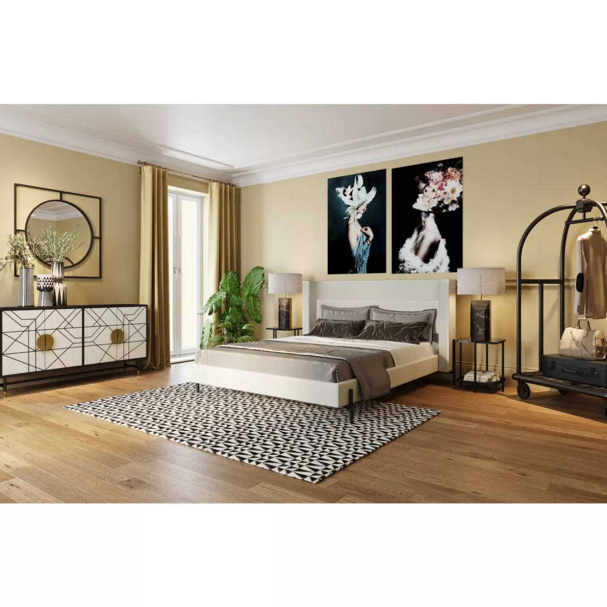 Specchio Elegante Kare Design con Cornice Opaca Stanford - Diametro 90 cm per Interni Moderni