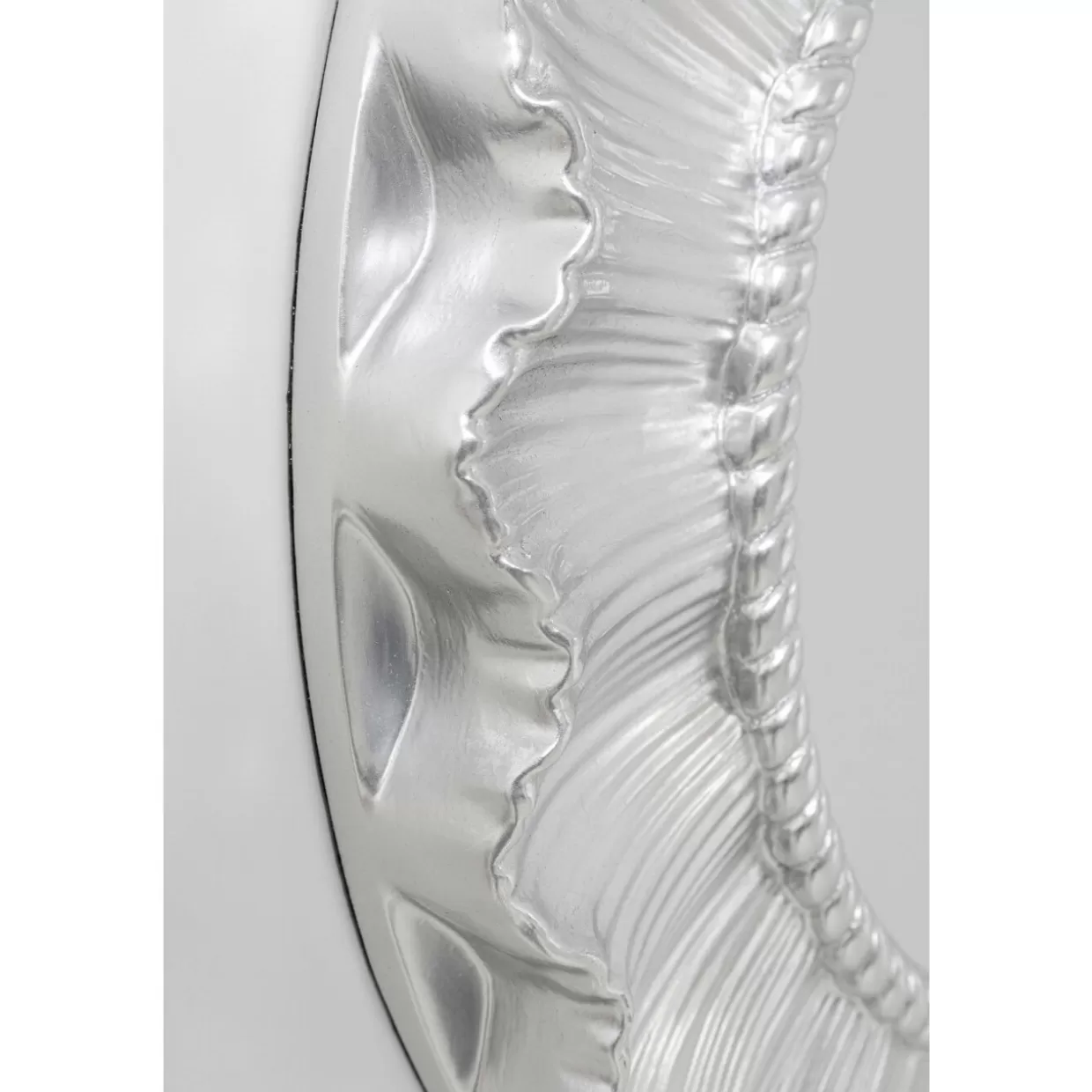 Specchio Moderno KARE a Raggi Solari - Cornice Argentata Diametro 84cm per Arredamento Elegante