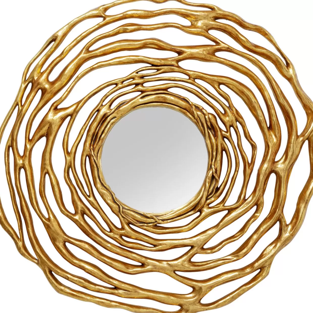 Specchio Elegante Twiggy Design in Finitura Dorata, 121 cm - Specchio da Parete Moderno KARE Collection