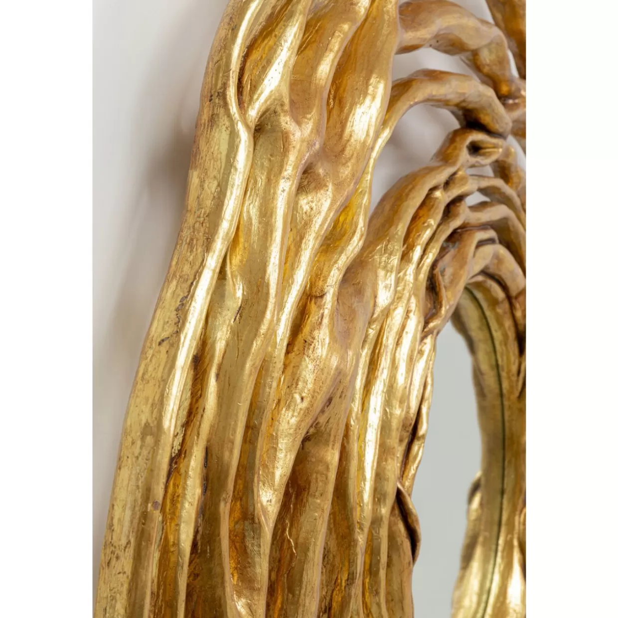 Specchio Elegante Twiggy Design in Finitura Dorata, 121 cm - Specchio da Parete Moderno KARE Collection