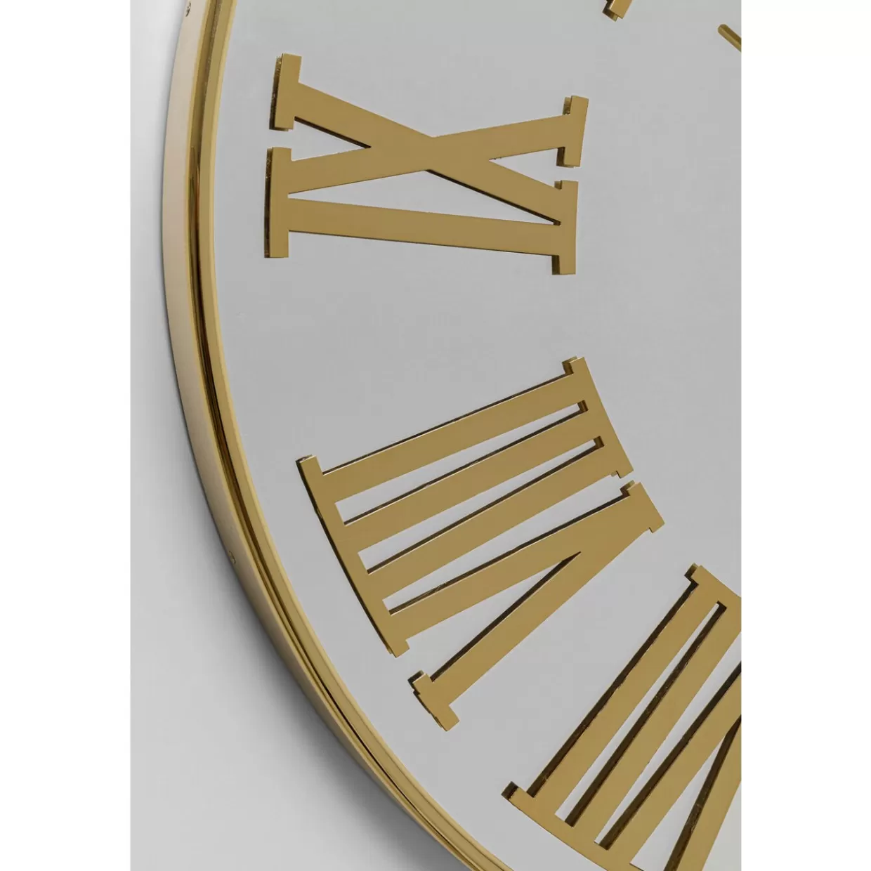 KARE Design - Orologio da Parete Specchio Stile Casinò con Design Elegante, Diametro 76 cm - Elemento Decorativo Unico