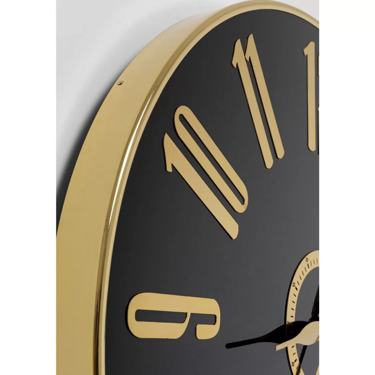 Orologio da Parete KARE Design - Modello Casino in Nero Opaco, Diametro 76 cm