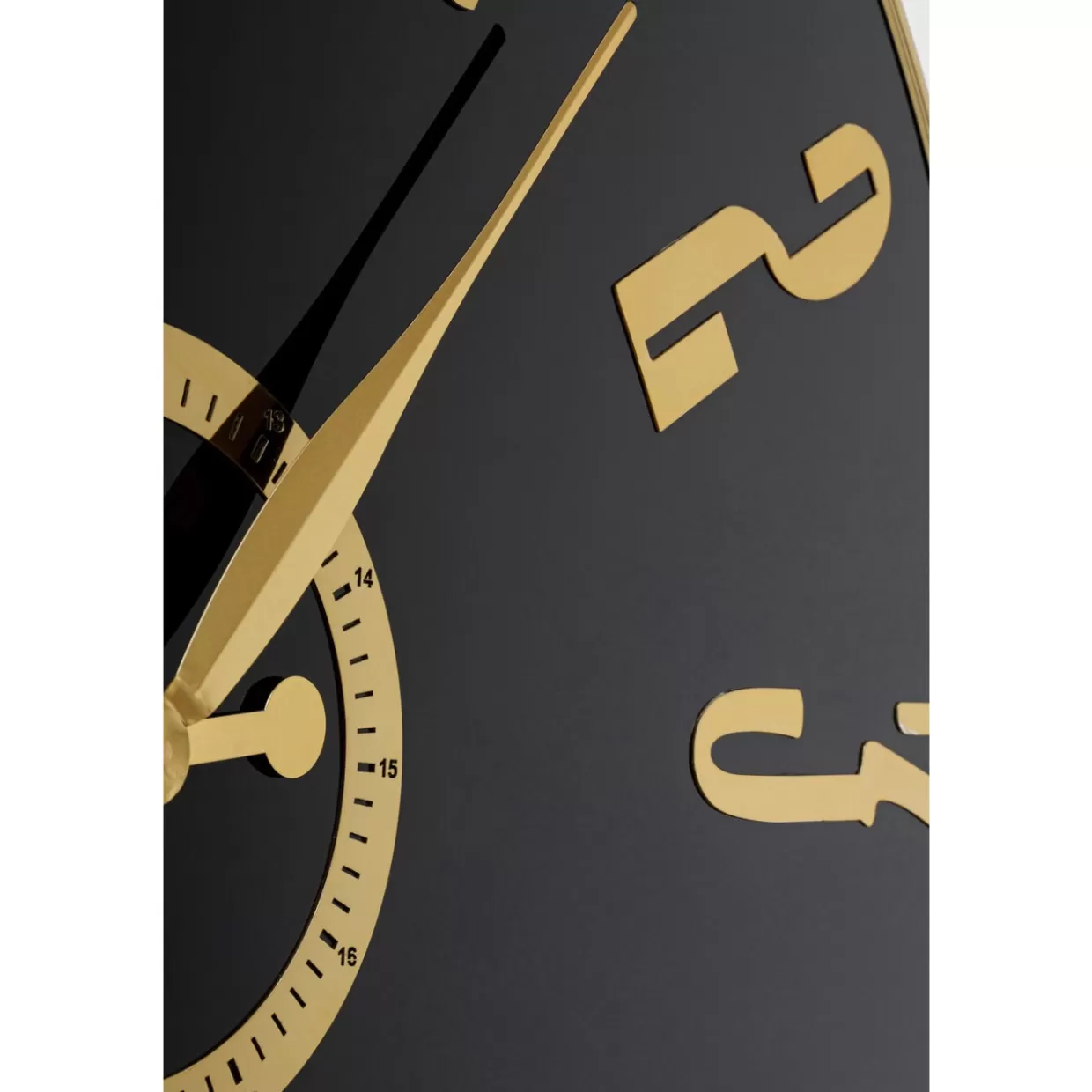 Orologio da Parete KARE Design - Modello Casino in Nero Opaco, Diametro 76 cm
