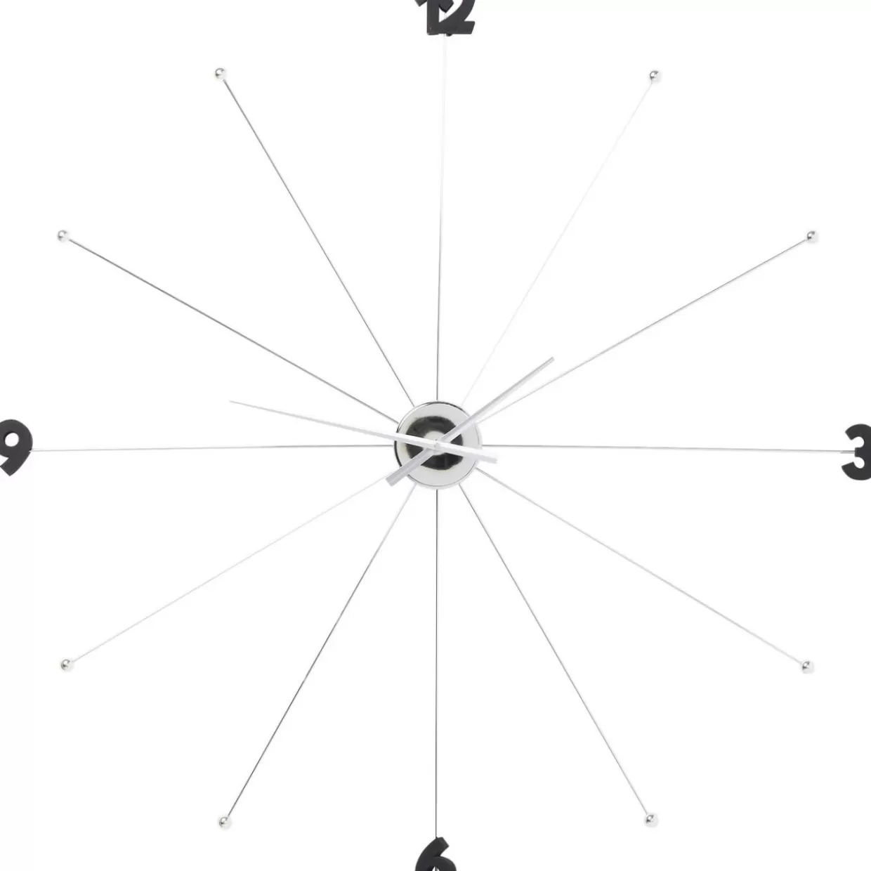 Orologio da Parete KARE 'Like Umbrella' - Design Elegante con Finitura Cromata, Orologio Decorativo Moderno per Soggiorno