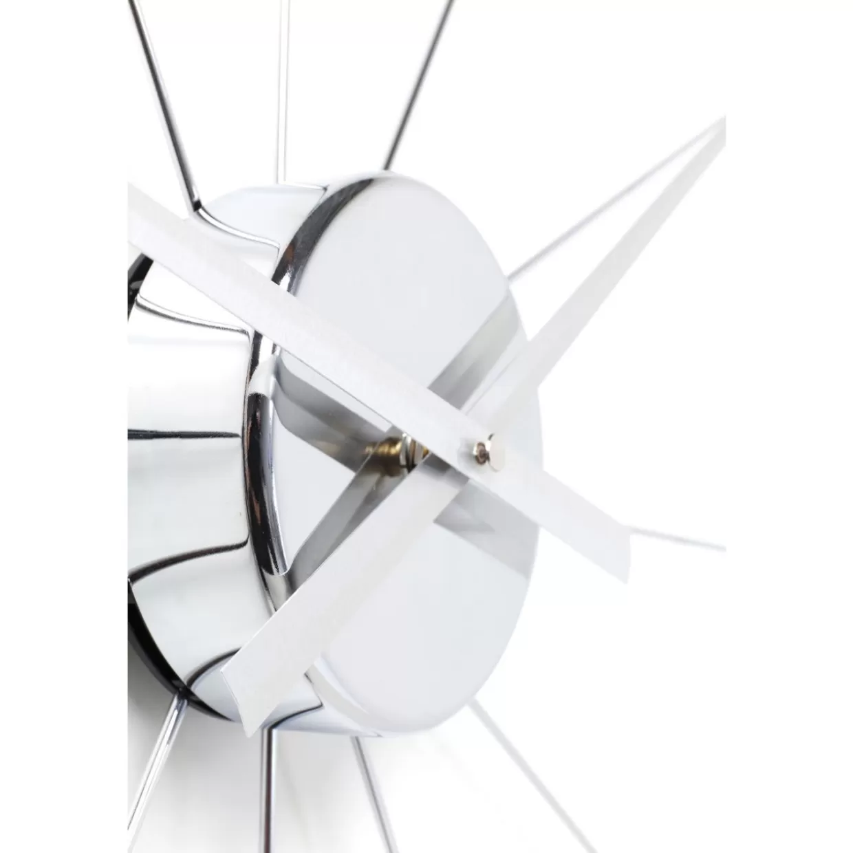 Orologio da Parete KARE 'Like Umbrella' - Design Elegante con Finitura Cromata, Orologio Decorativo Moderno per Soggiorno