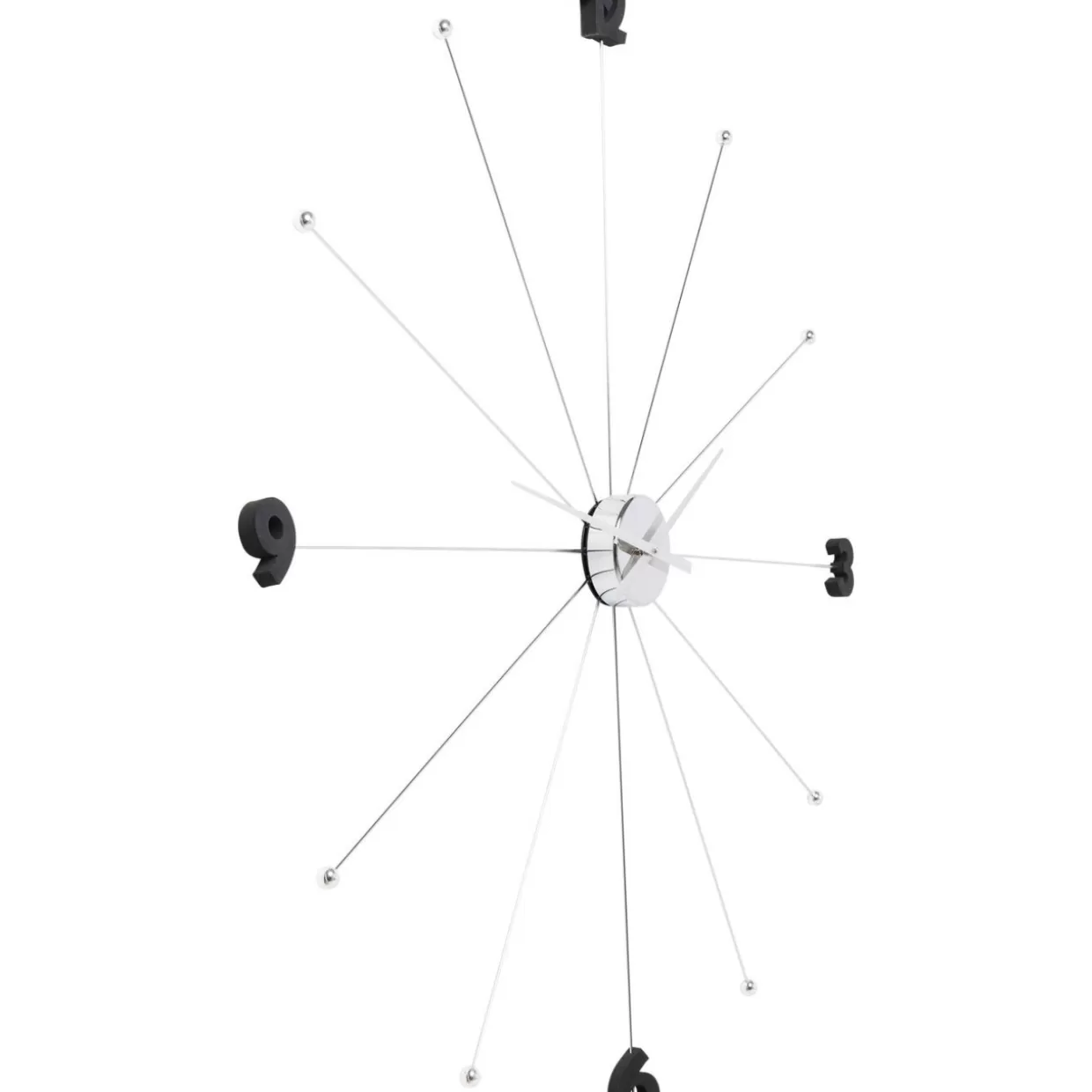 Orologio da Parete KARE 'Like Umbrella' - Design Elegante con Finitura Cromata, Orologio Decorativo Moderno per Soggiorno