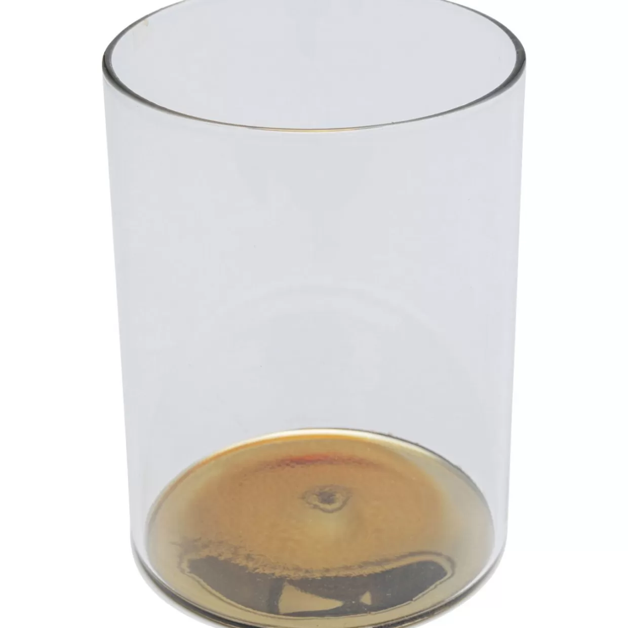 KARE Design Stoviglie & Accessori Tavola - Bicchiere Electra Gold 11 cm con Rifiniture Dorate per un Tocco di Lusso
