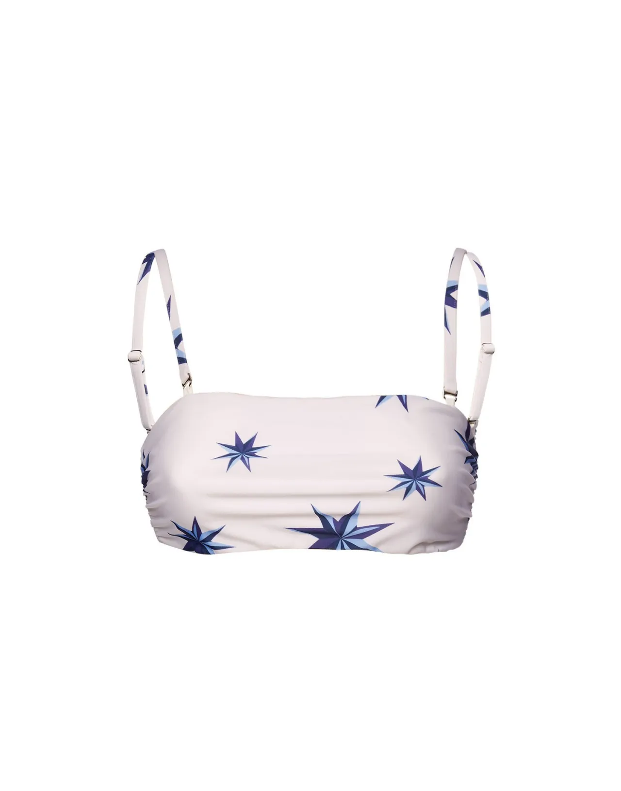 Lakshmi: Top Bandeau Versatile 3 Modi in Lycra con Stampa Energetica - Saldi Lampo La DoubleJ