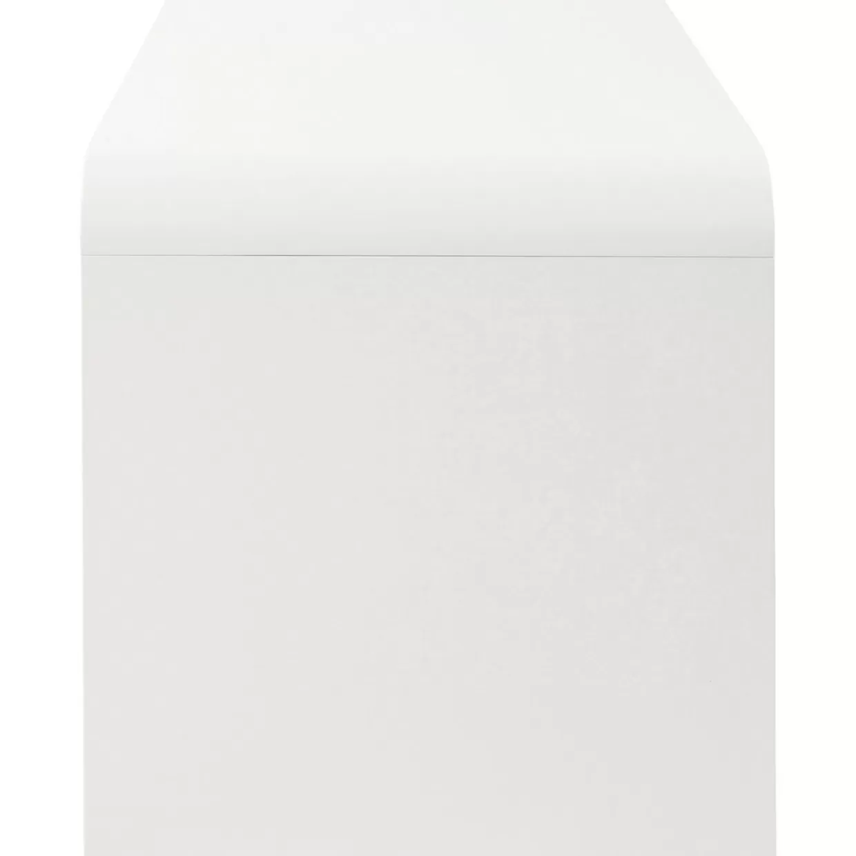 Scrivania Moderna Snake Design Esclusivo KARE - Piano Lavoro 150x70 cm in Bianco Effetto Lucido, Linee Eleganti per Ufficio Stile Club Contemporaneo