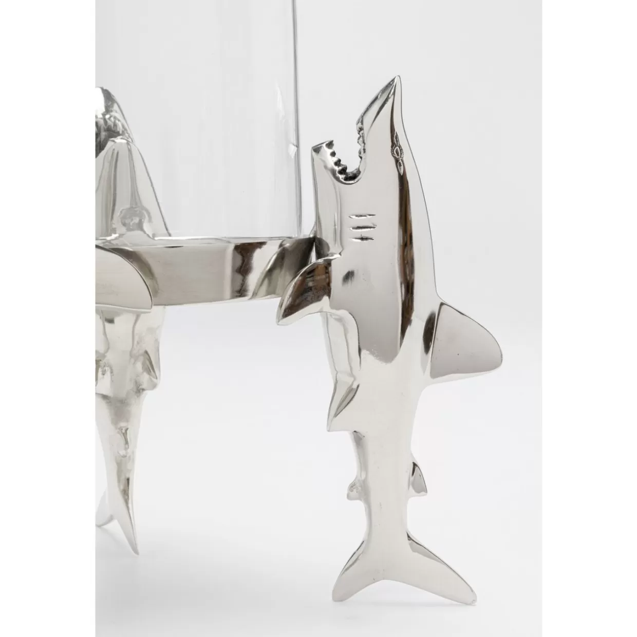 Lanterne decorative famiglia Squalo KARE Design - Portacandele in metallo 23 cm per giardino