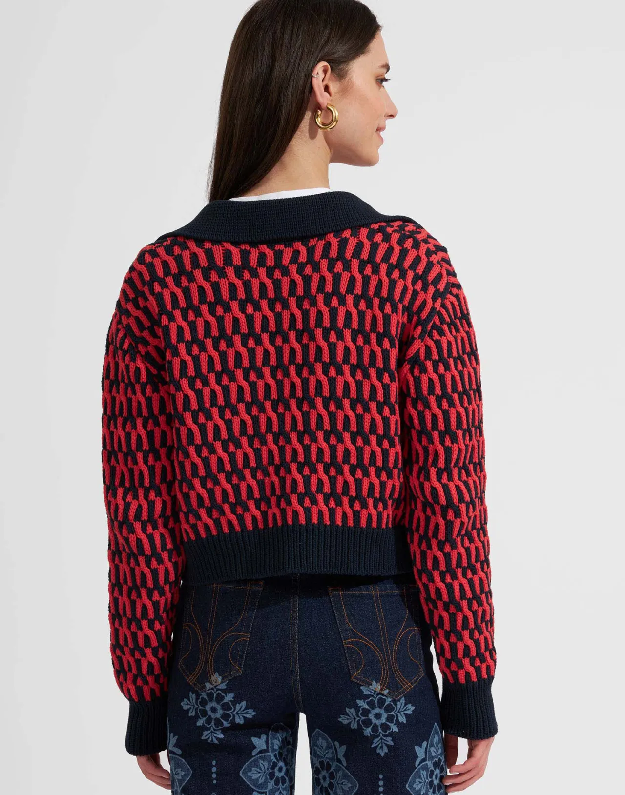 Promo Flash: Maglino La DoubleJ Trama a Catena - Blu Navy, Stile Unico