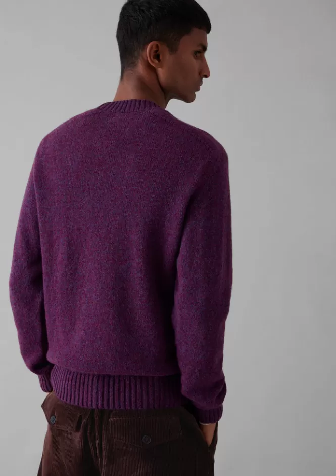 Maglione in Pura Lana con Collo Tondo - Autunno-Inverno 2023, Confortevole e Stile Casual Elegante